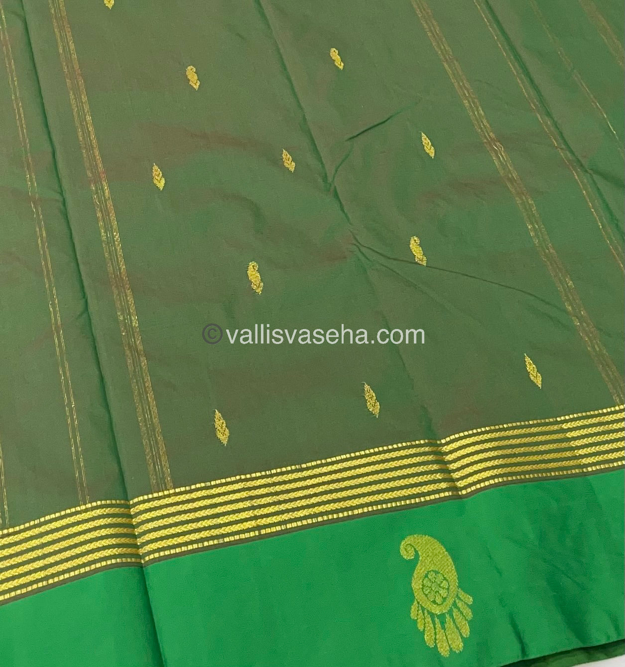Semi Silk Saree - Kanchi Pattu Style - VVSSS004