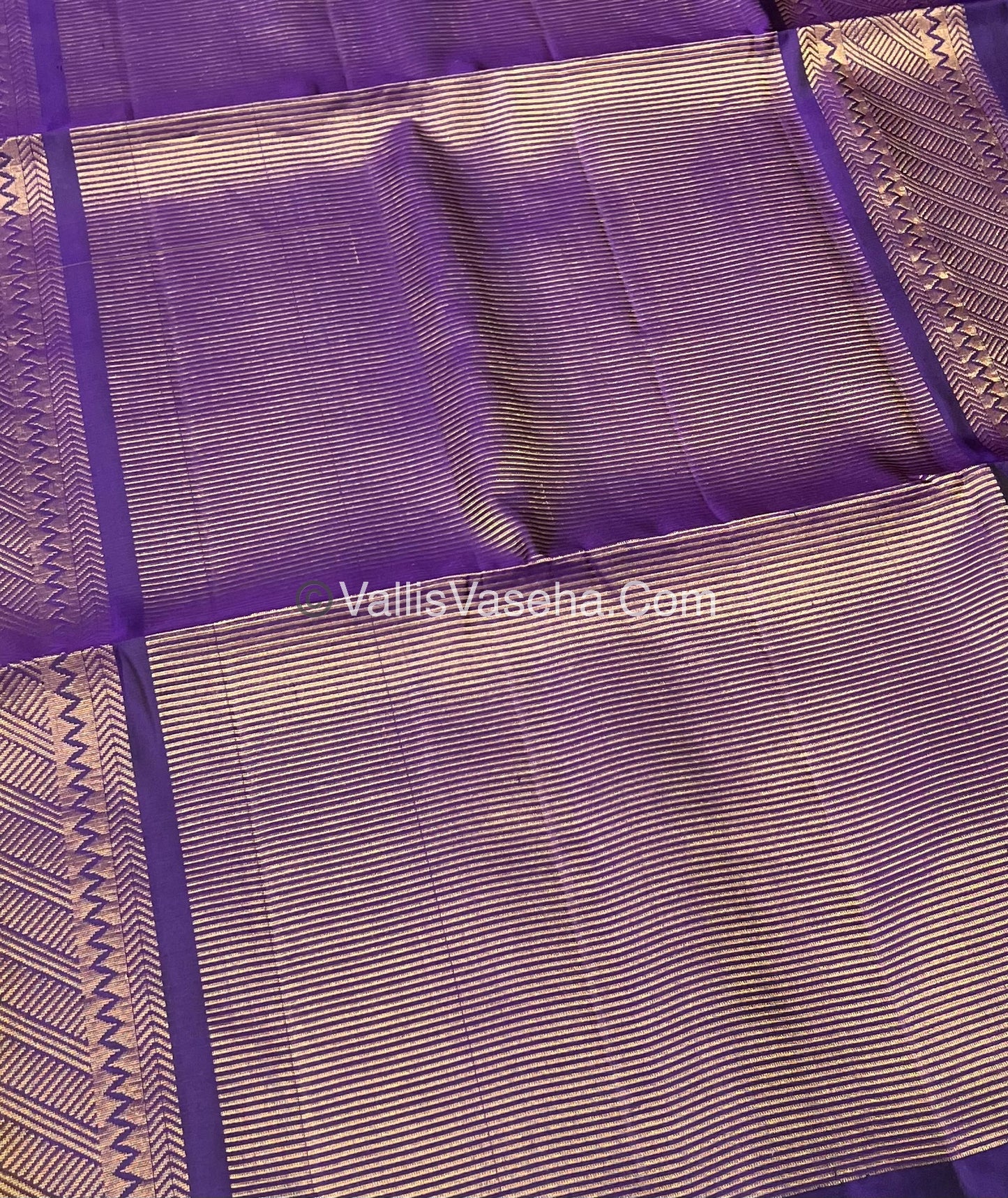 Pure Soft Silk Saree - Light weight - Border Less - Yellow & Purple - VVPSS035