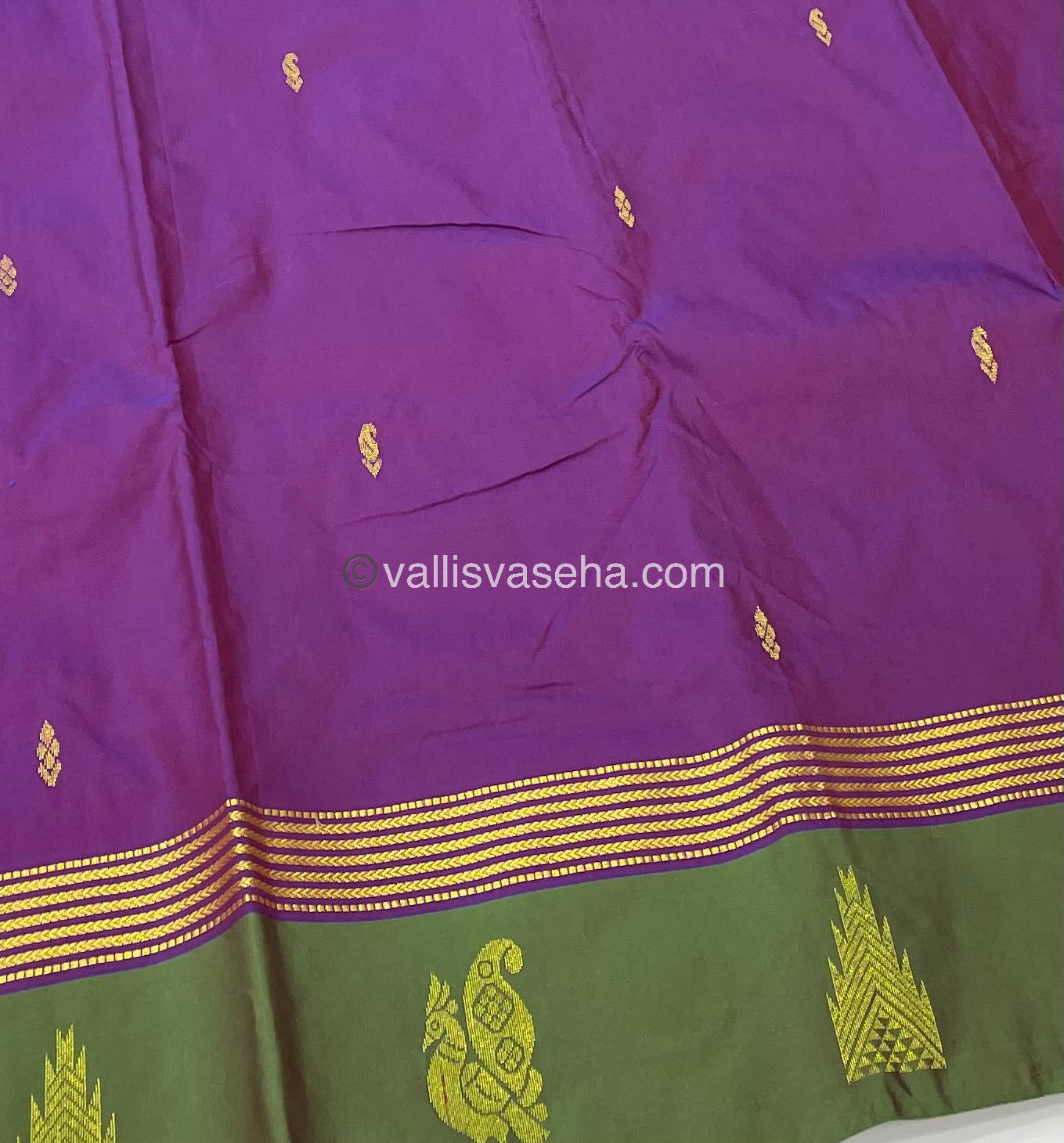 Semi Silk Saree - Kanchi Pattu Style - VVSSS004