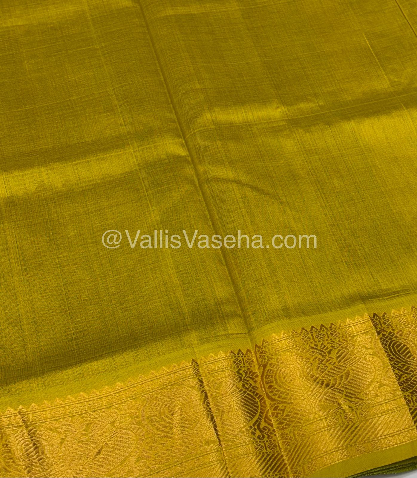 Pure Silk Cotton Saree - Vairavoosi checks - Mayil & Chakkaram - VVMCV002