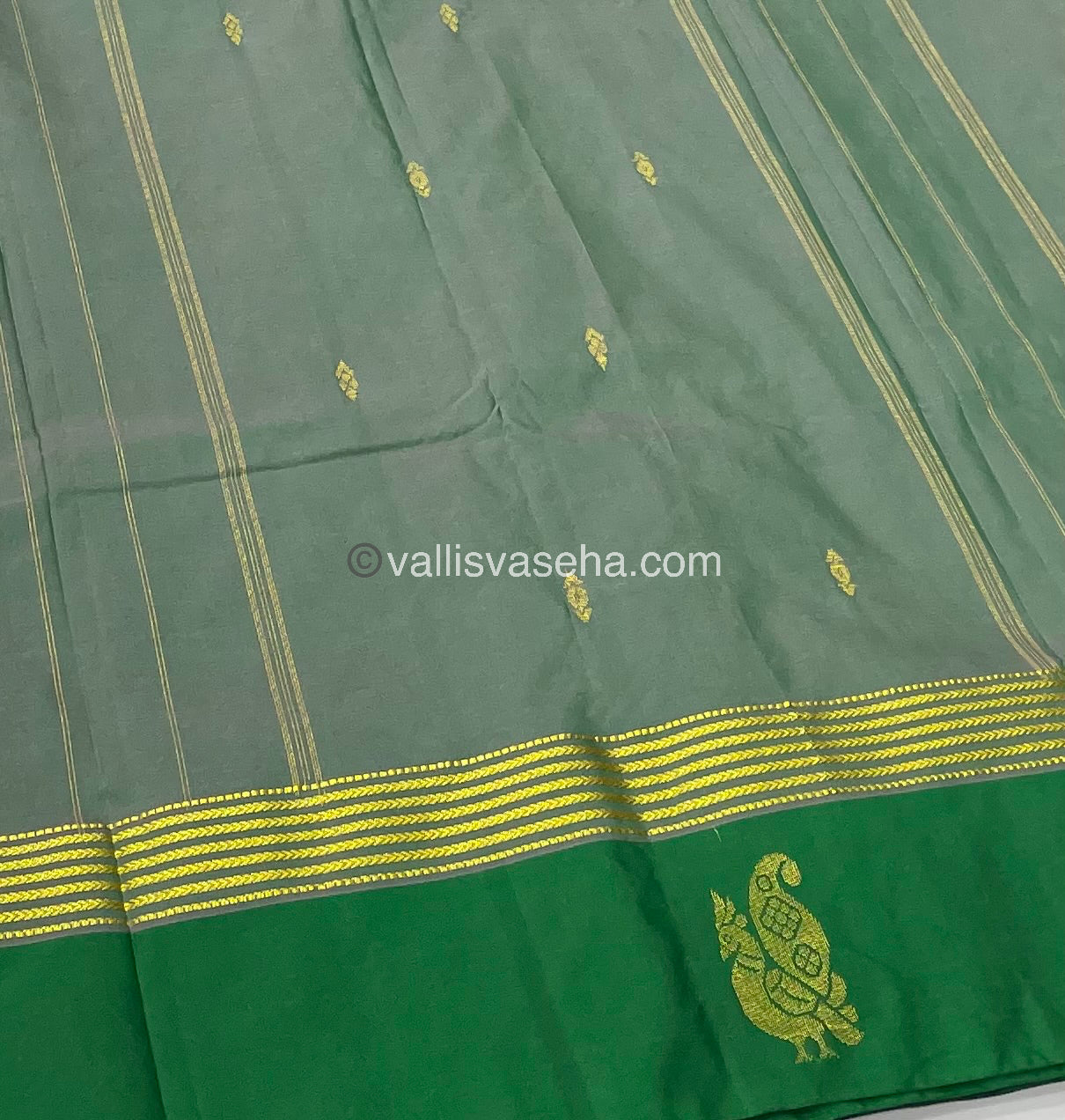 Semi Silk Saree - Kanchi Pattu Style - VVSSS004