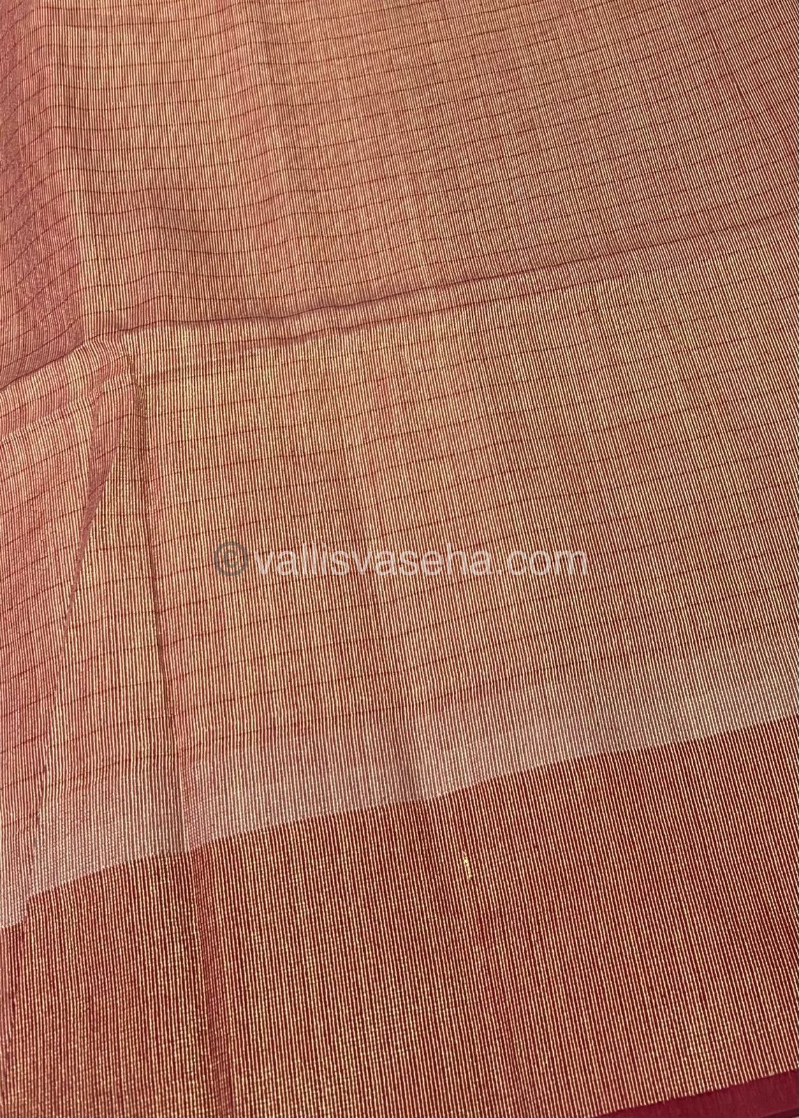 Semi Raw Silk - Lakshadeepam Design Weaving - VVRS004
