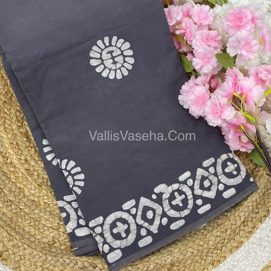 Pure Soft Mul Mul Cotton Sarees - Hand Block Prints - VVMMC003