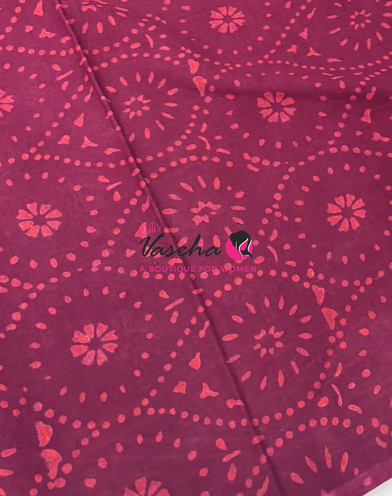 Pure Soft Mul Mul Cotton Sarees - Hand Block Prints - VVMMC009