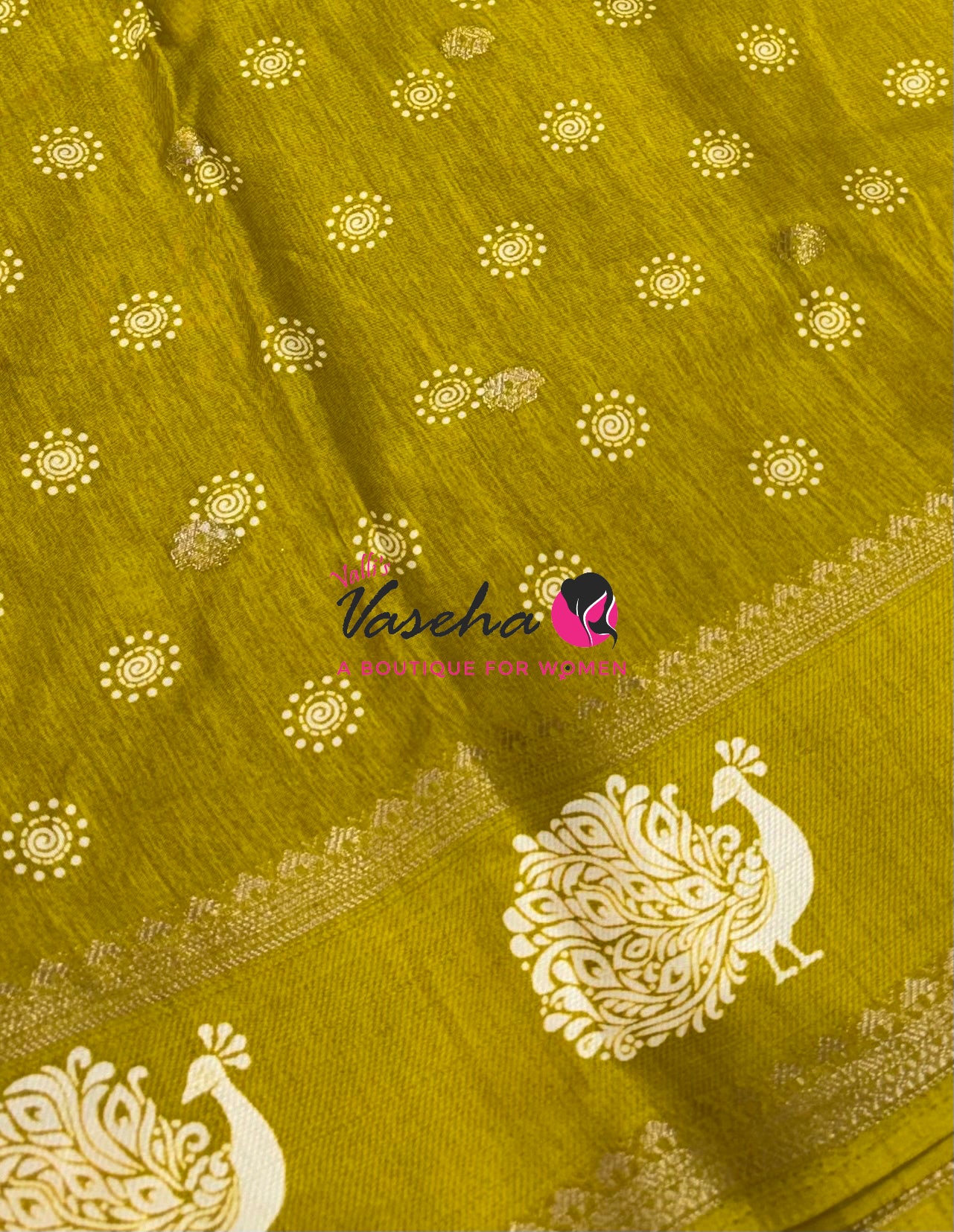 Casual Wear Sarees - Semi Binny / Semi Dola Silk - Mustard Yellow Shade - VVSDS007
