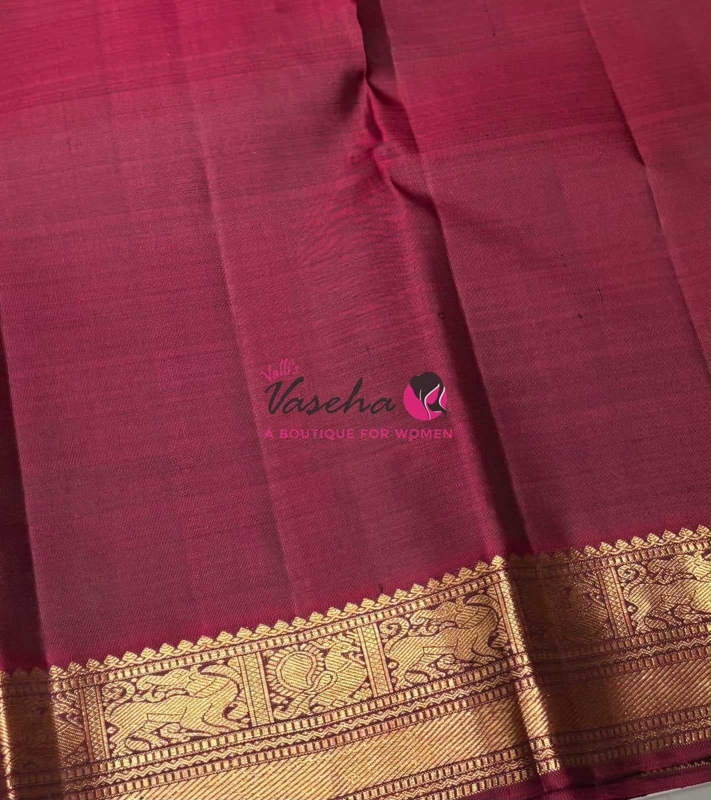 Pure Vintage Korvai Kanchipuram Silk Saree - Mango Yellow & Maroon Combo - VVPS046