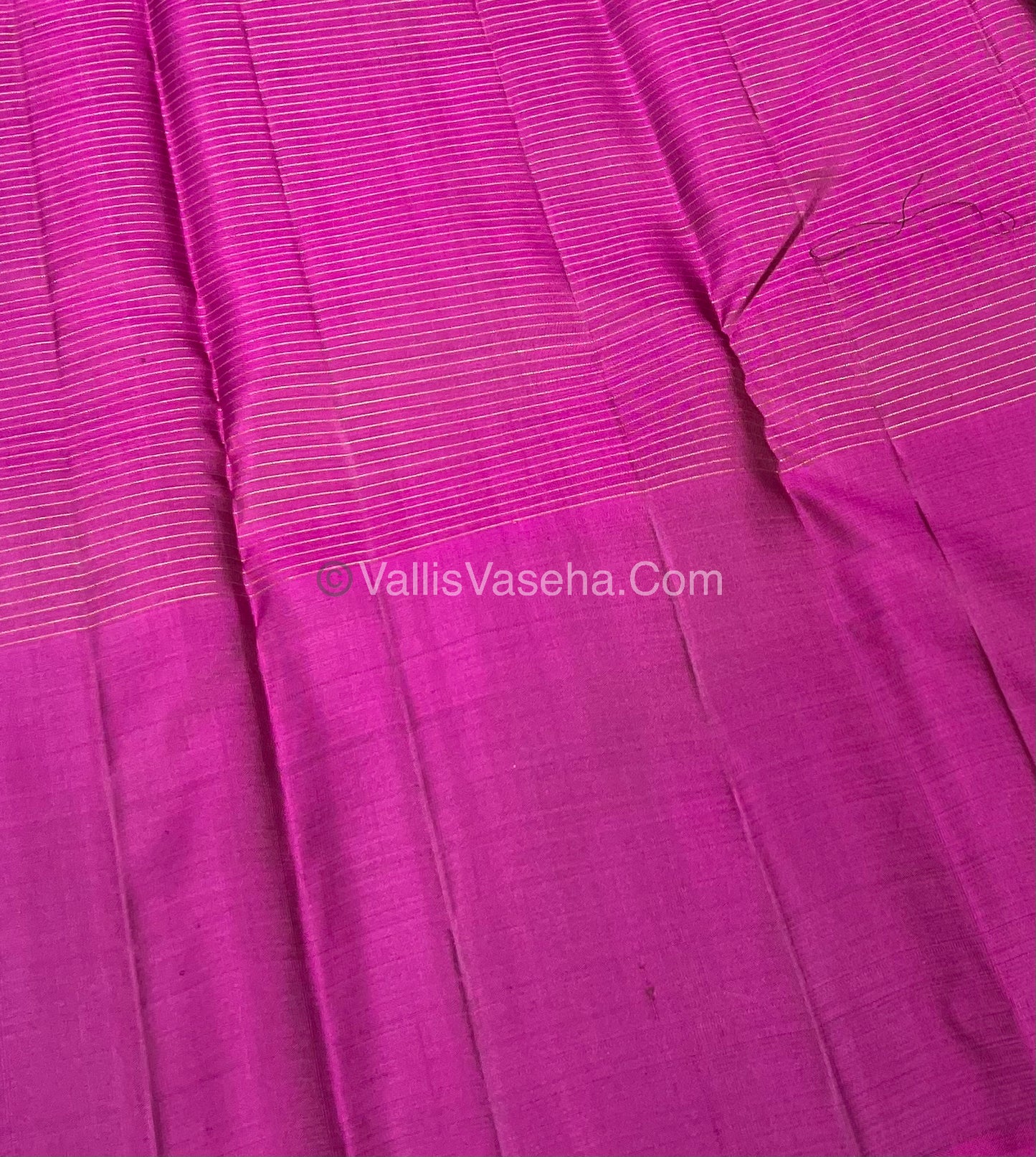 Pure Kanchipuram Silk Saree - Green & Purplish Pink Shade - VVPS024