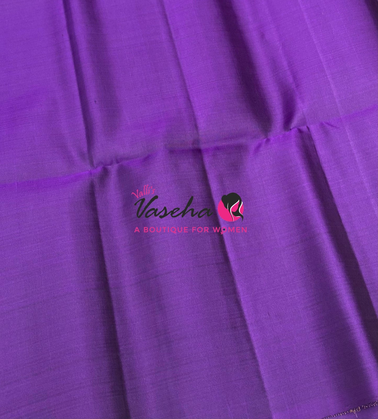 Pure Soft Silk Saree - Border Less - Purple Shade - VVPSS102