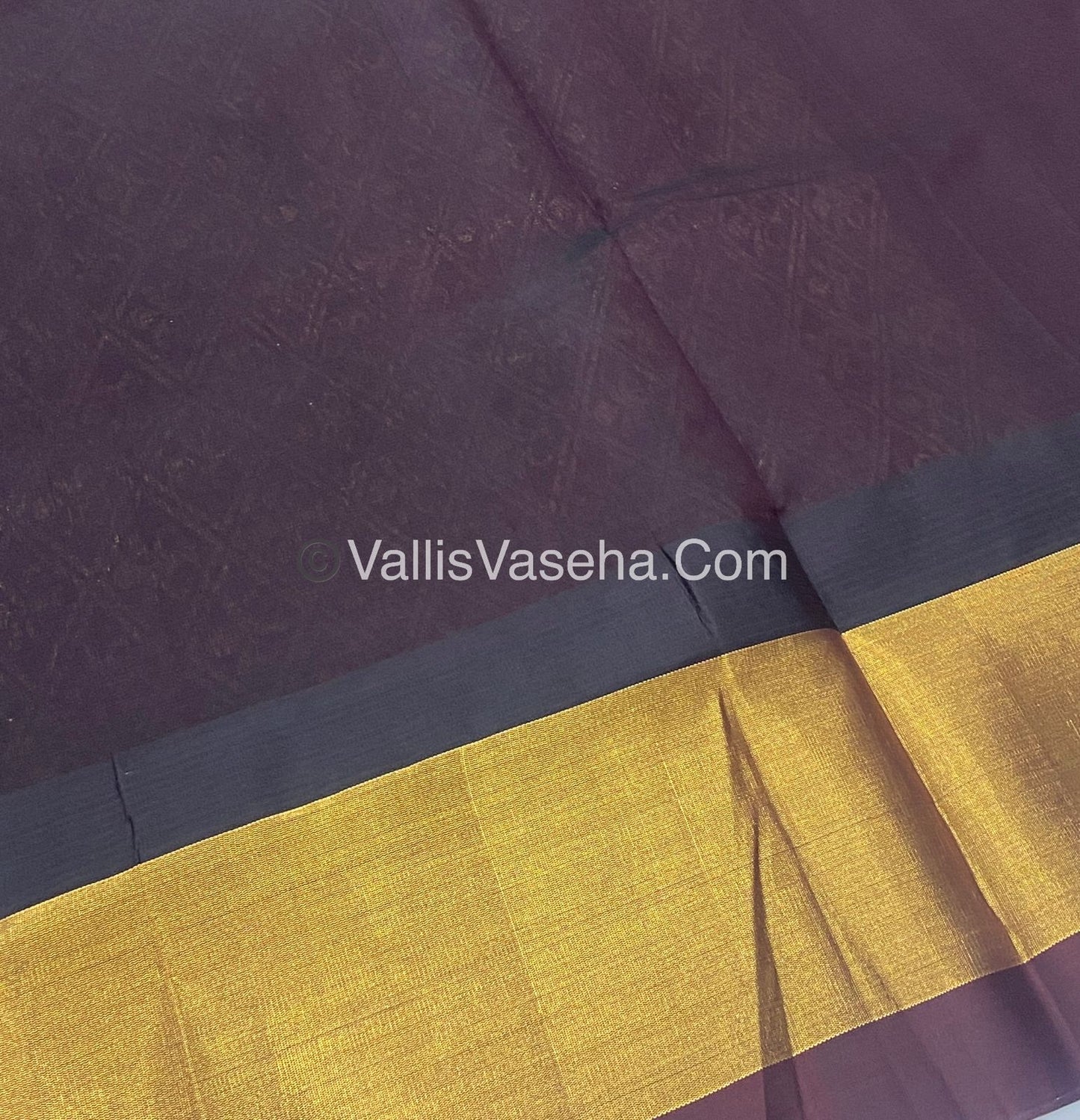Pure Korvai Silk Cotton Saree - Temple border - VVKSC001