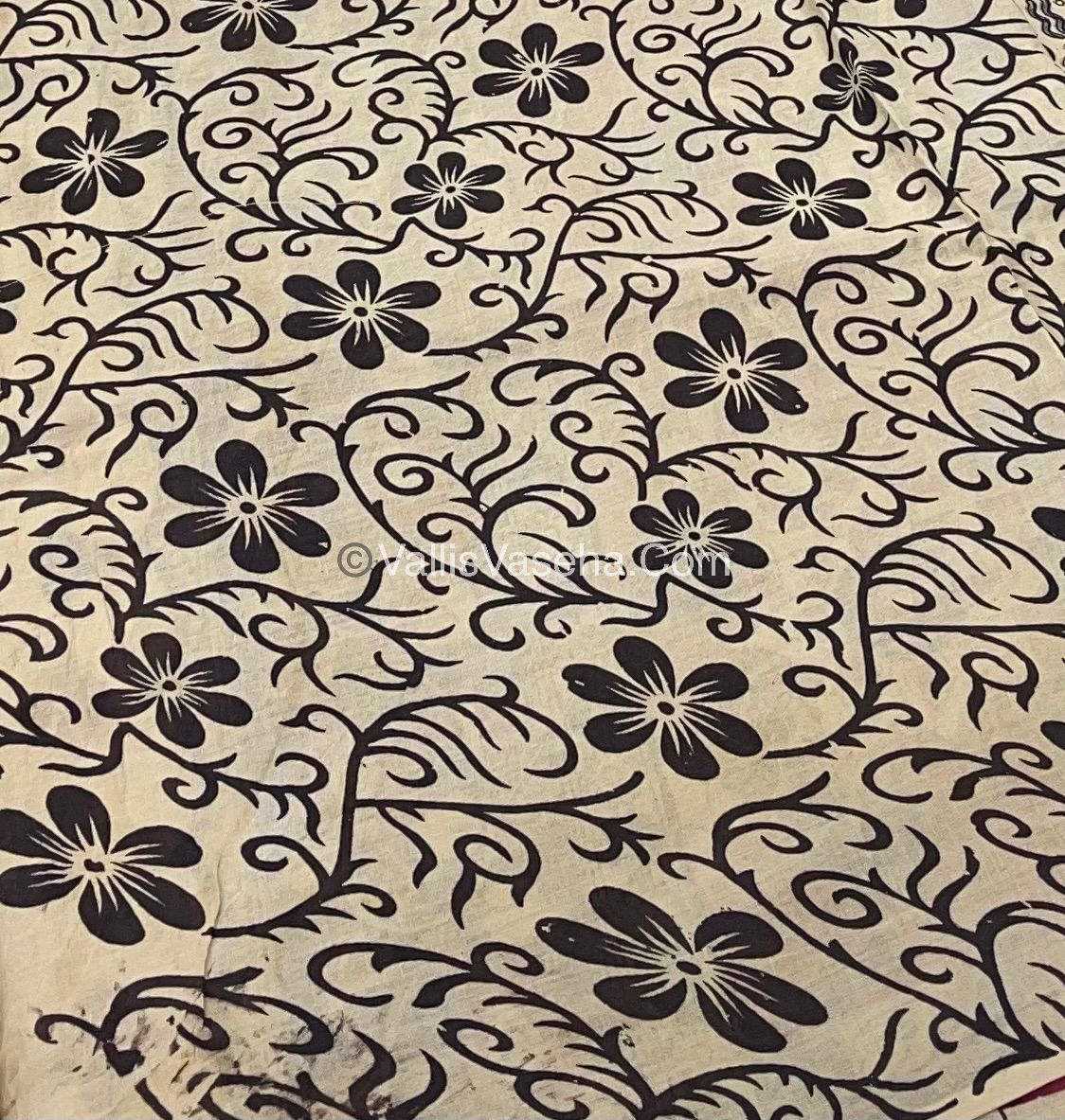 Pure Kalamkari Cotton Saree - VVPKC001