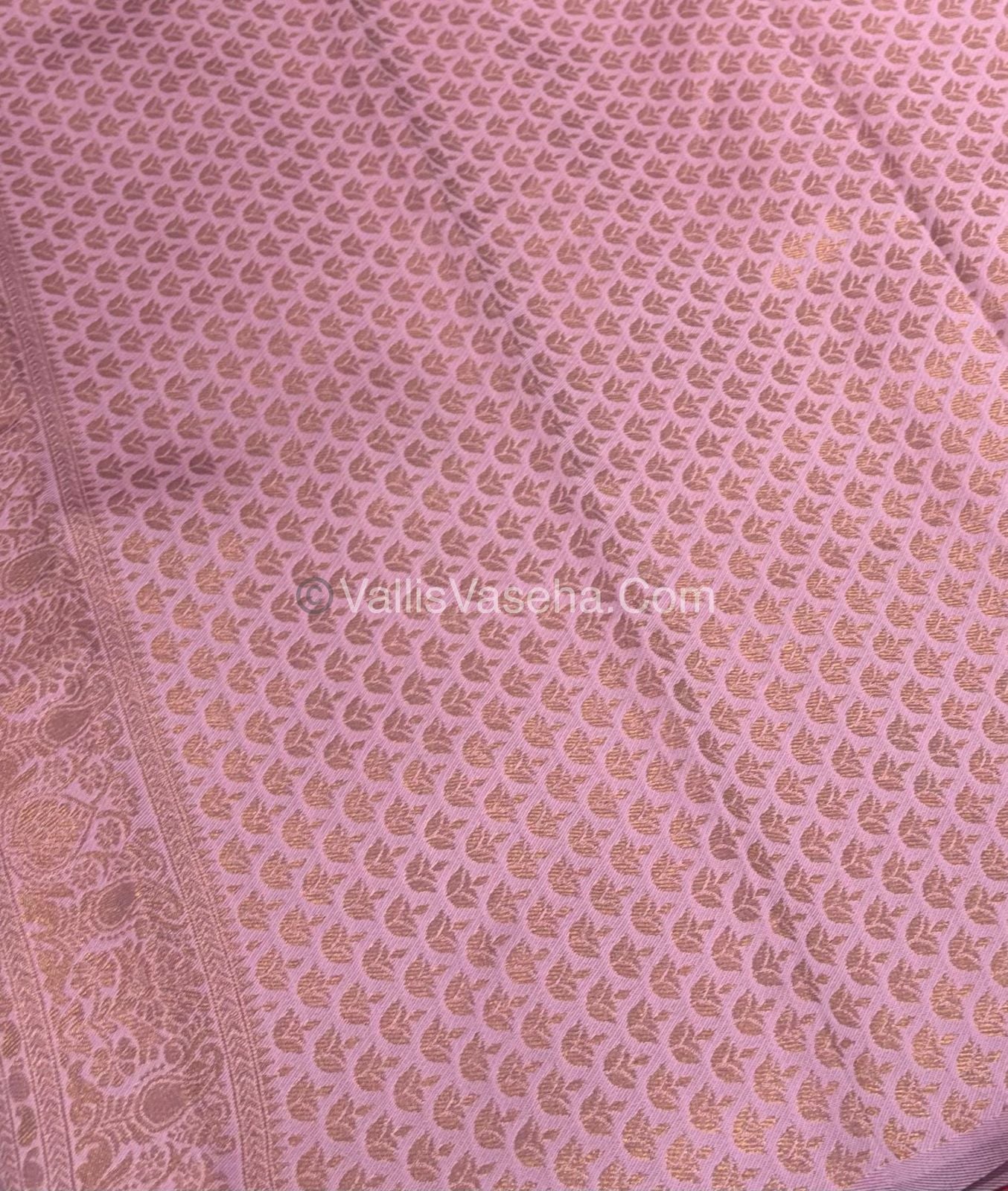 Kanchi Semi Silk - Red with Pink - VVKSS001