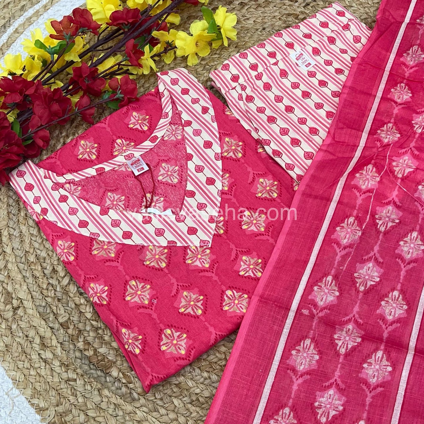 Ready Made - Salwar, Kameez & Duppatta(3pc) - Printed - VVRBS002