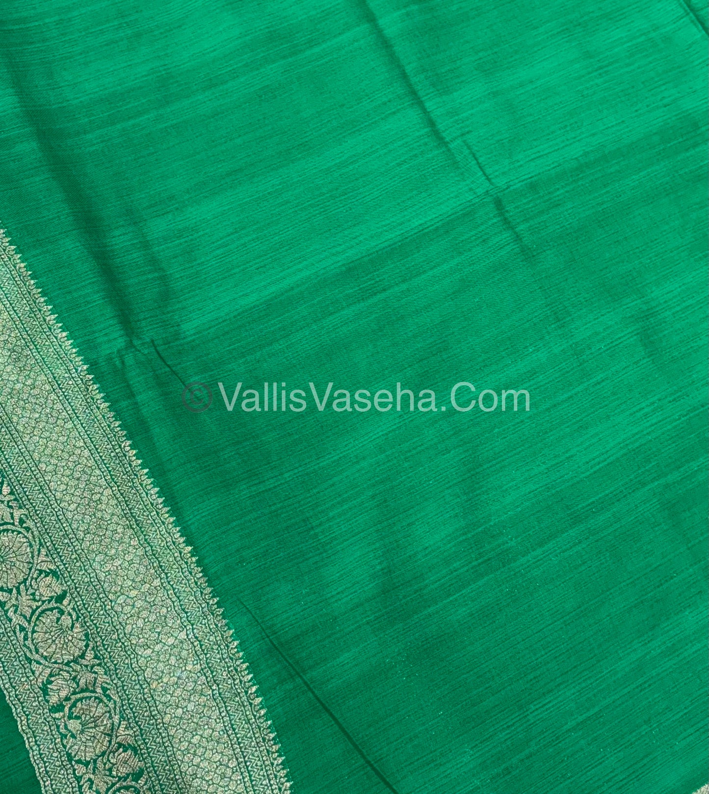 Banarasi - Heritage Silk - Semi Kathan Silk -Green Shade - VVBHS010
