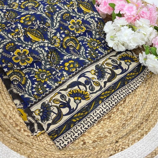 Pure Kalamkari Cotton Saree - VVPKC002