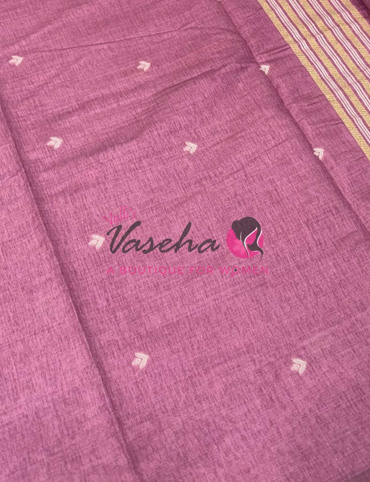 Semi Gicha Tussar Silk - Onion Pink Shade - VVGTS002