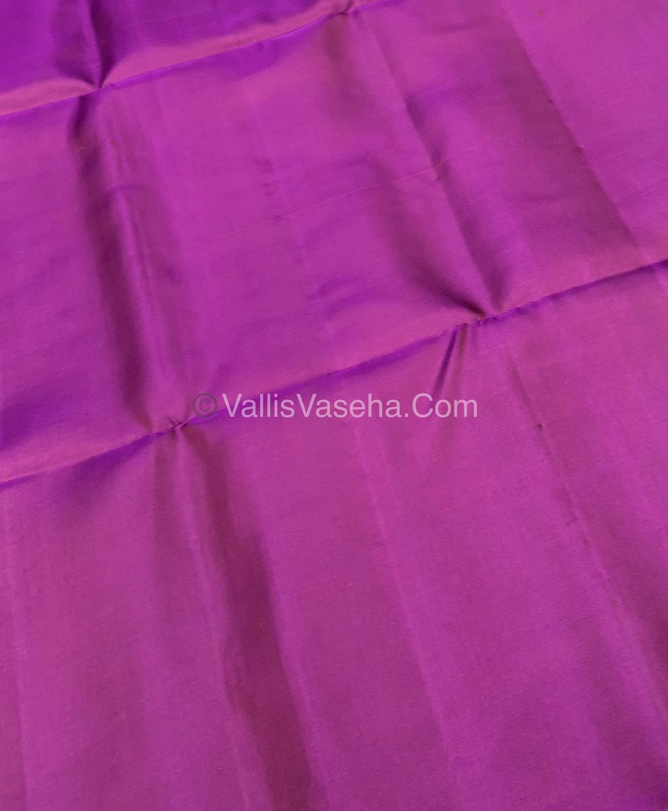 Pure Soft Silk Saree - Dupion Weaving - Blue & Purple Shade - VVPSS065