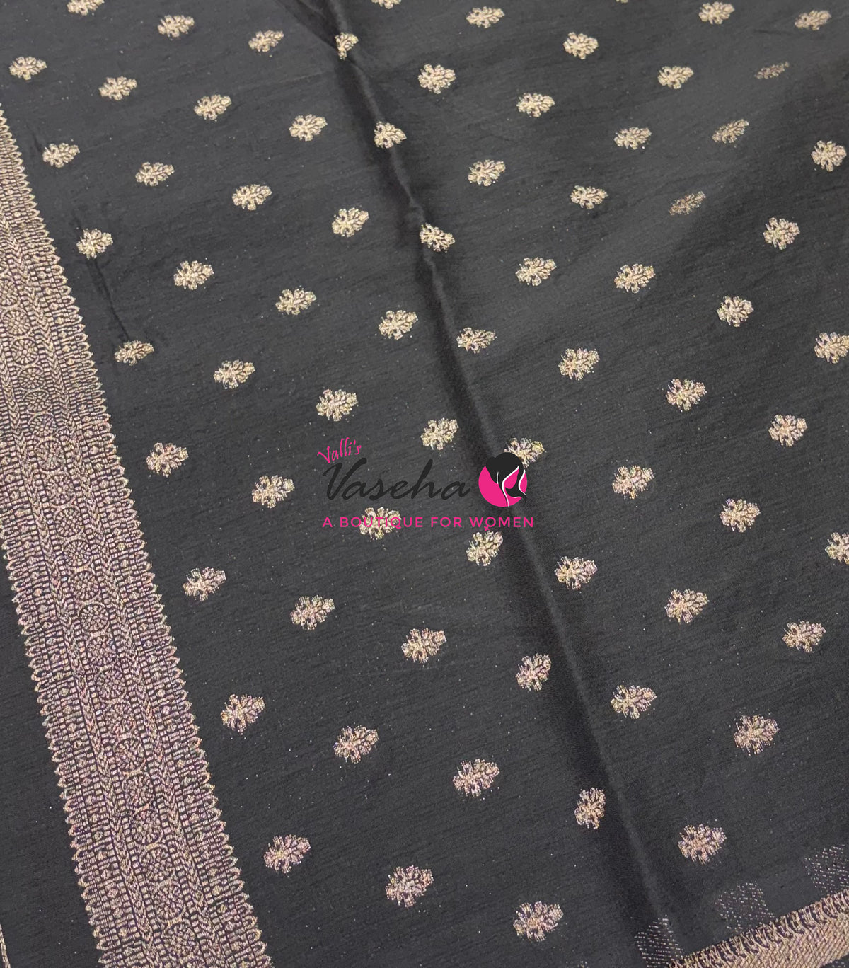 Banarasi - Heritage Silk - Yellow With Black - VVBHS015