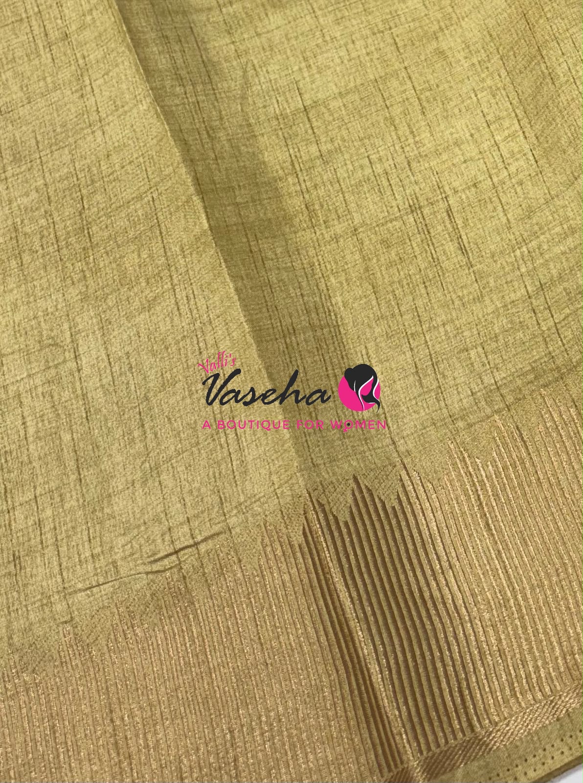 Semi Tussar Silk Saree | Creamish Gold Shade |VVSTS051