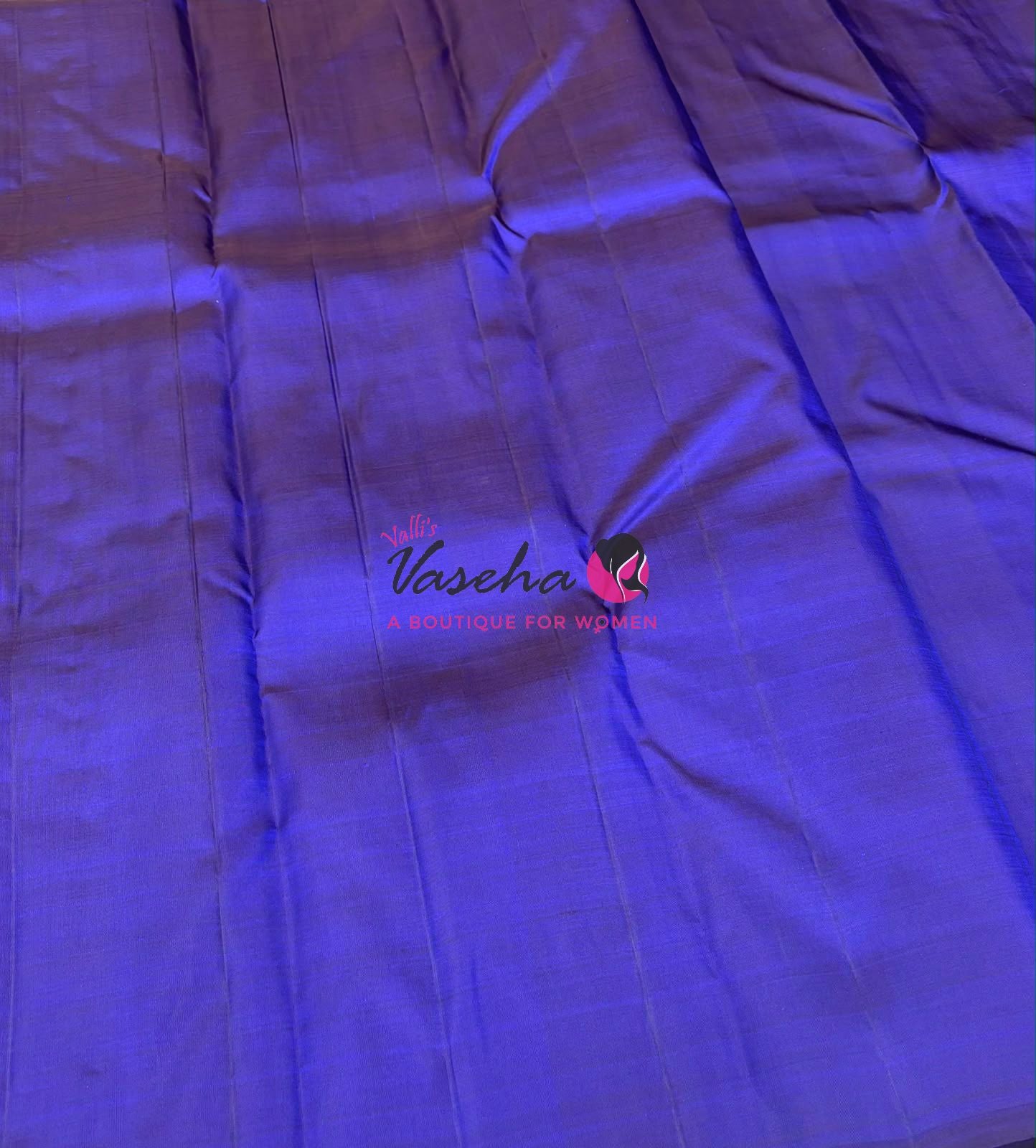 Pure Kanchipuram Silk Saree - Violetish Blue Shade - VVPS054