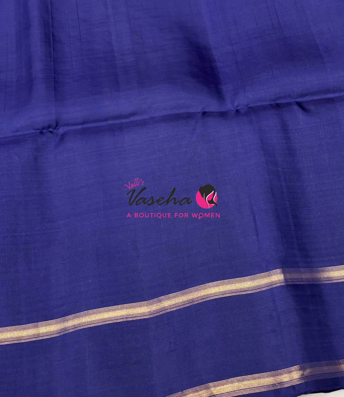 Pure Soft Silk Saree - Kolam Weaving - Blue & Blue Combo - VVPSS143