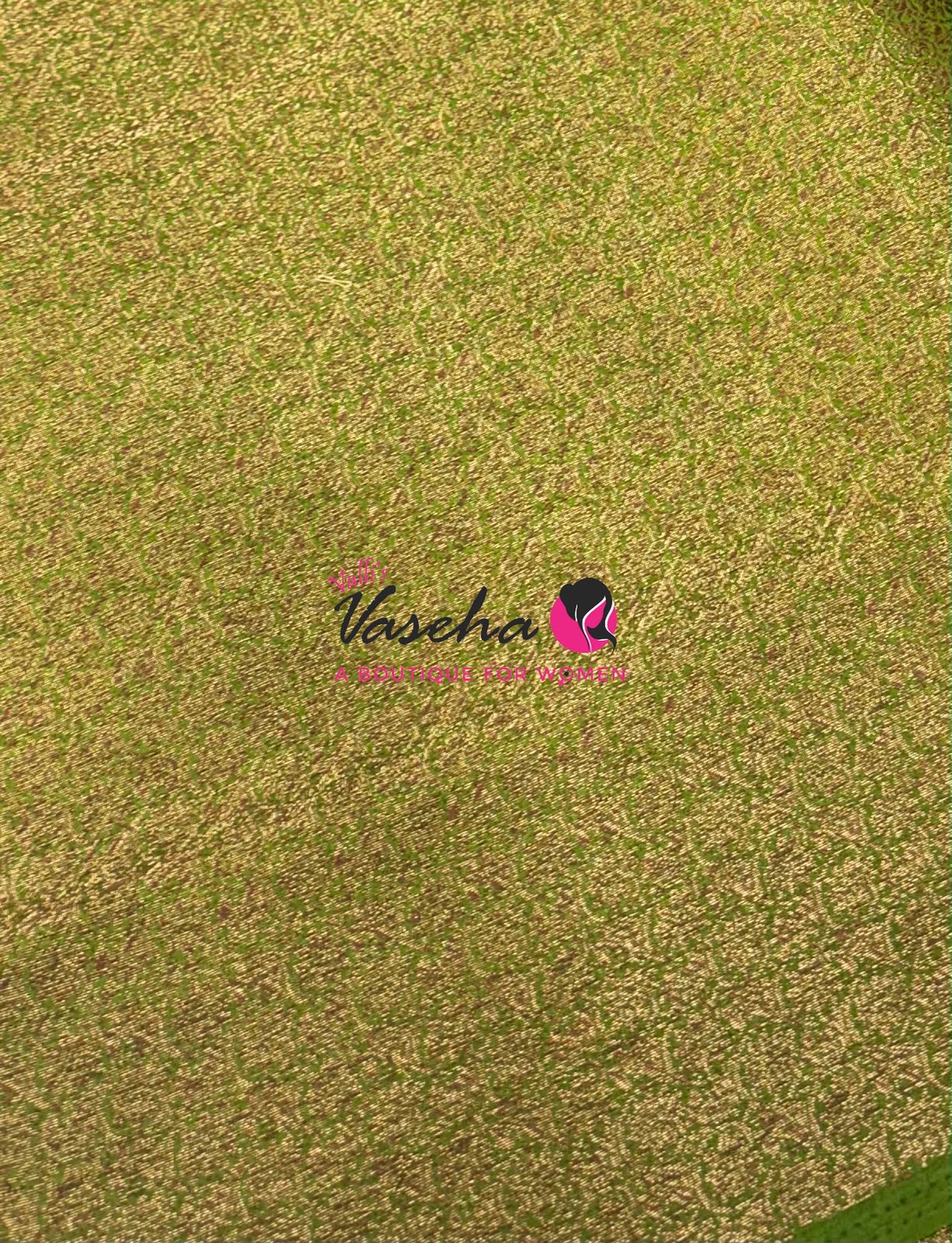 Bamboo Silk Saree - Wine with Green - VVBSS018