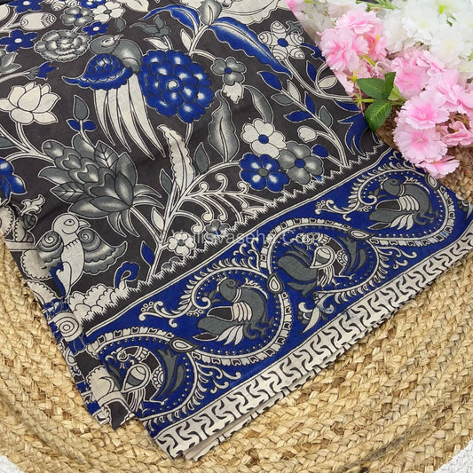 Pure Kalamkari Cotton Saree - VVPKC002