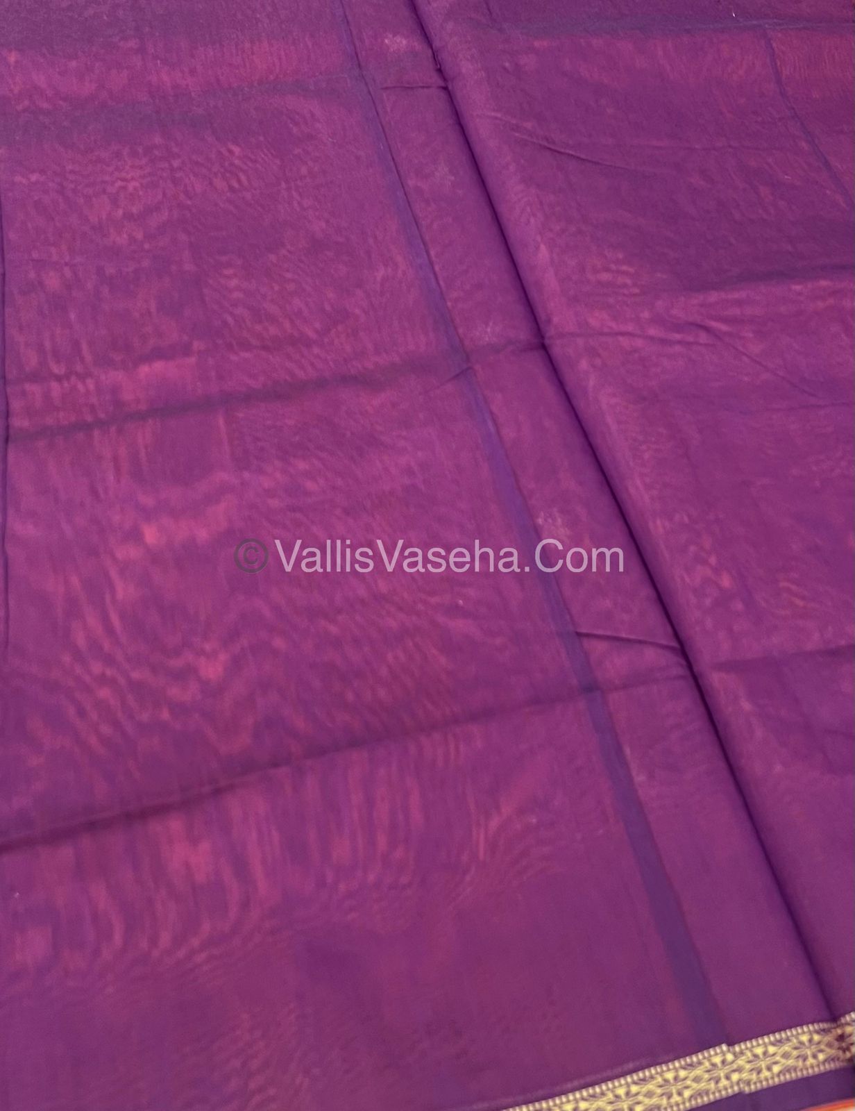 Semi Maheshwari Silk Cotton Saree - VVMSC002