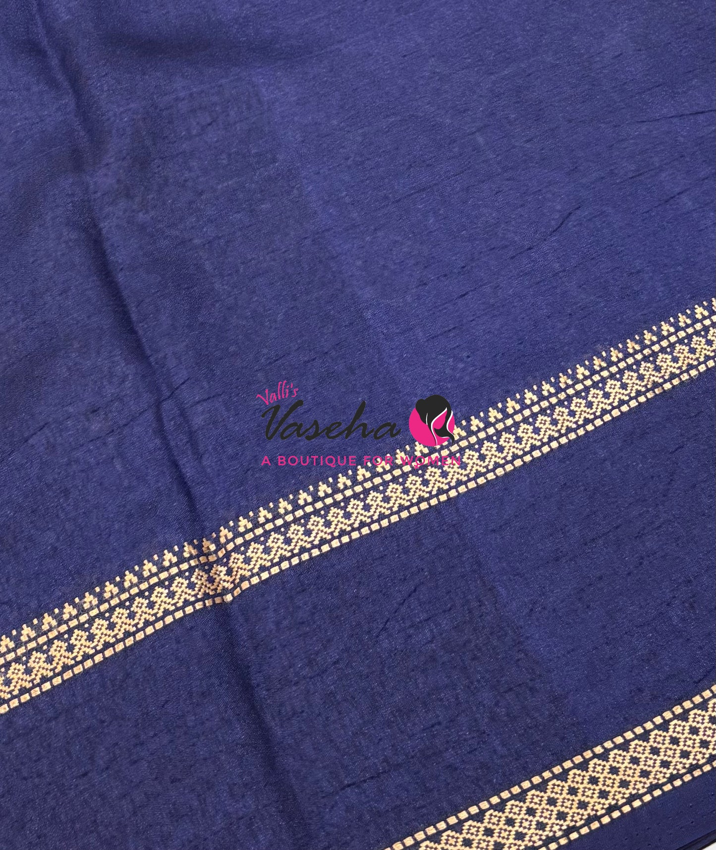 Casual Wear - Semi Printed Silk - Fancy Mixed Variety - Navy Blue - VVFMC008