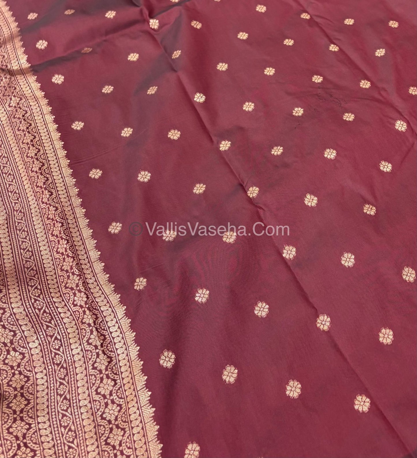 Semi Soft Silk - Wine Shade -VVSSS019