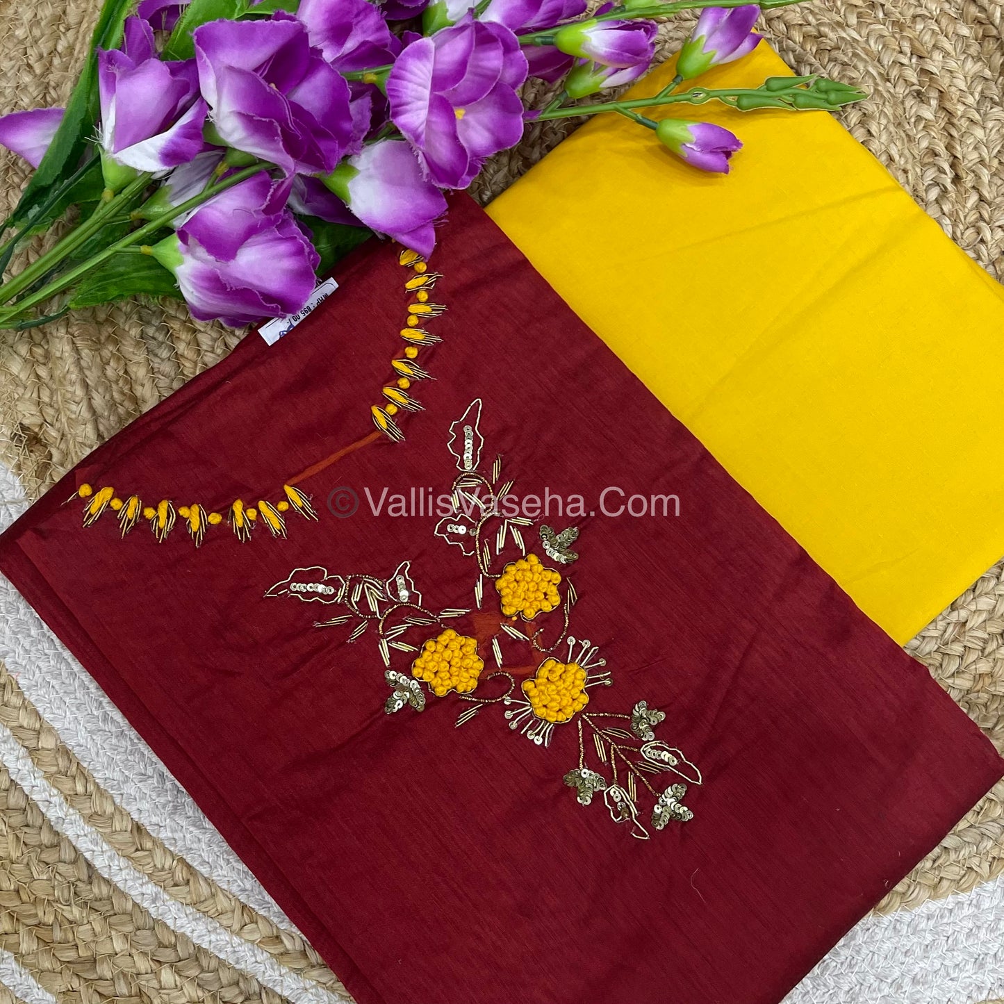 50% less - Offer Unstitched Material - Cotton Material (2pcs) - VVDUM001