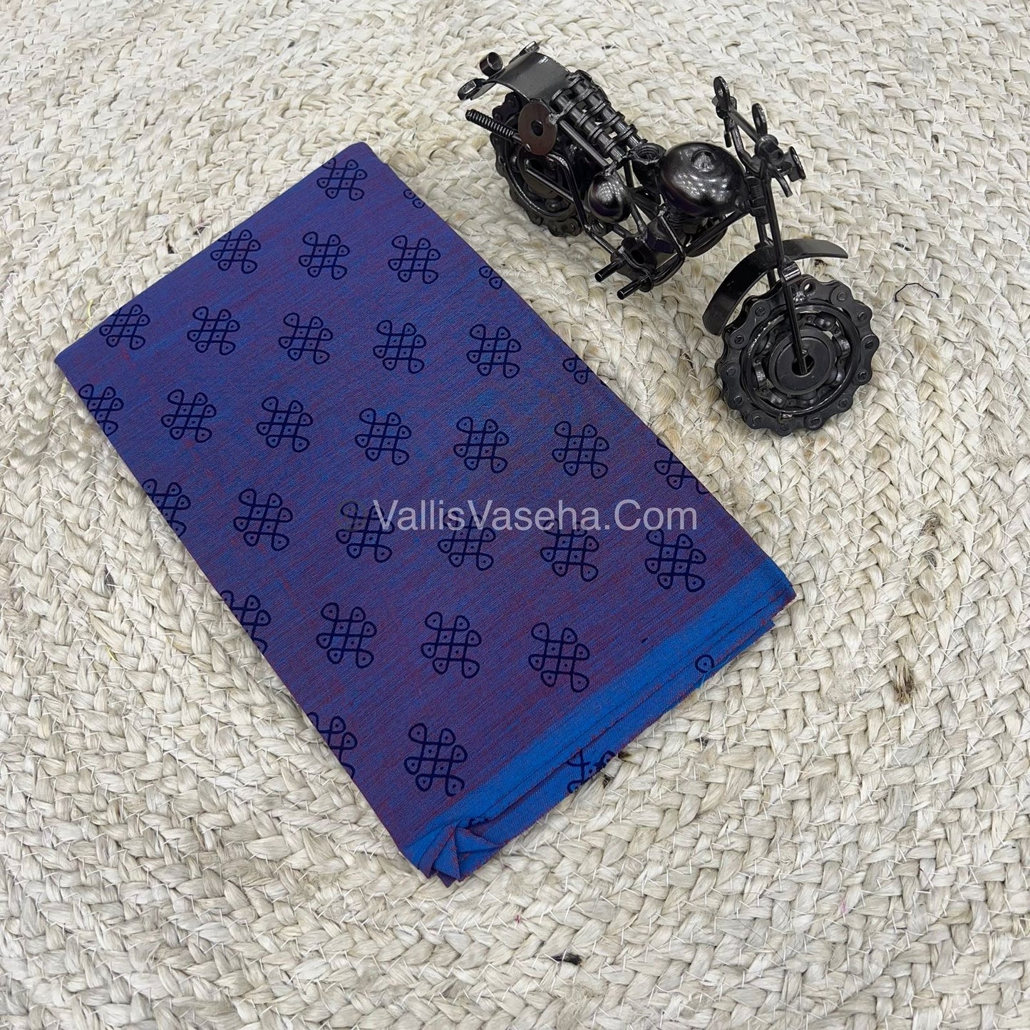 Blouse Bit - Kolam Print - 1 mtr - VVKPB001