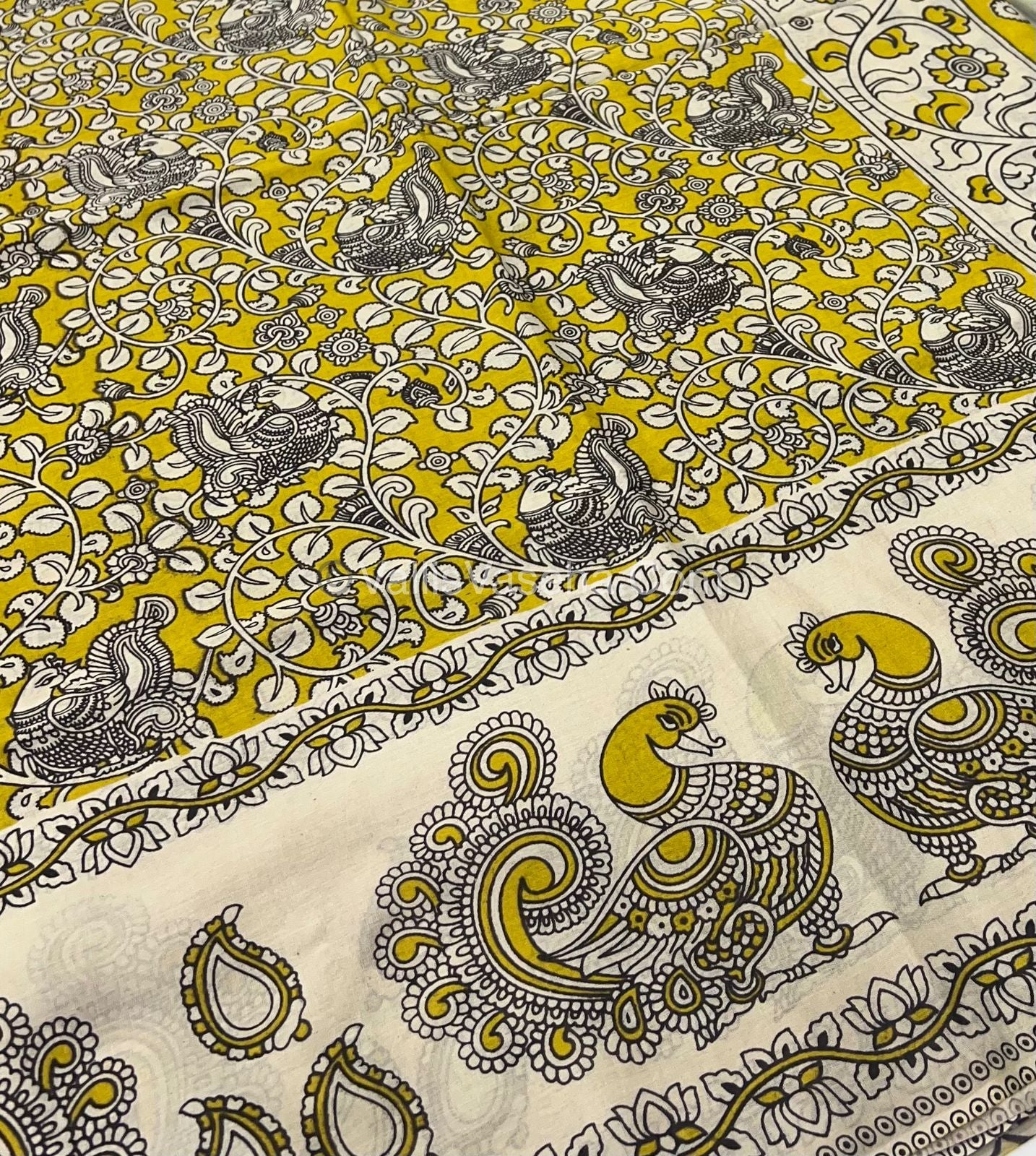 Pure Kalamkari Cotton Saree - VVPKC002