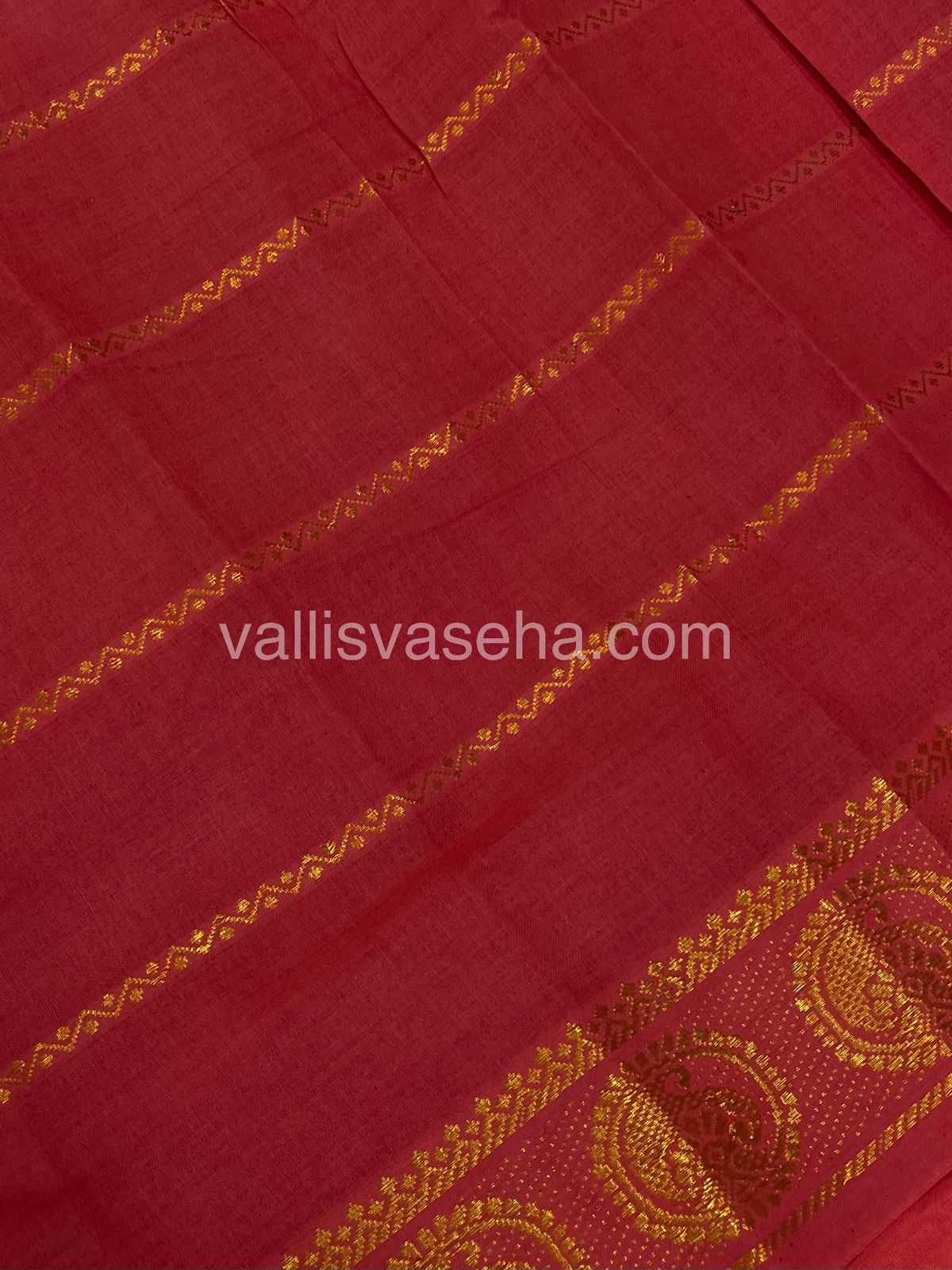 Sungudi Cotton Saree - Tamil Letters Print - VVSTP001
