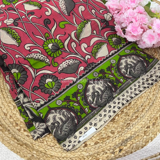Pure Kalamkari Cotton Saree - VVPKC002