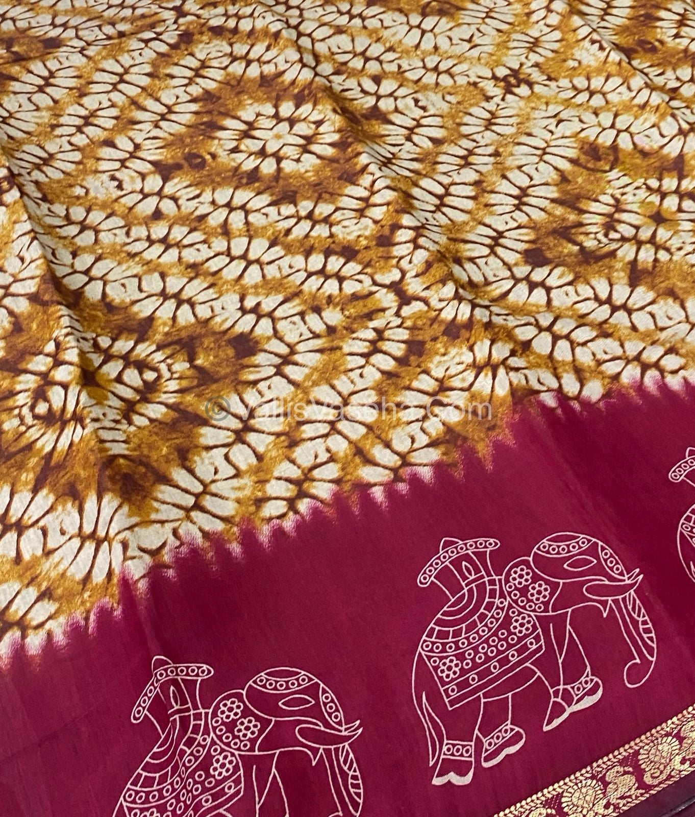 Mangalgiri Silk - Shibori Prints - VVMS002