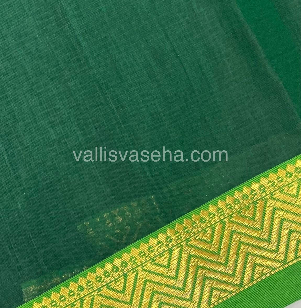 Fancy Mixed Cotton - chikku With Green Shade - VVFMC005