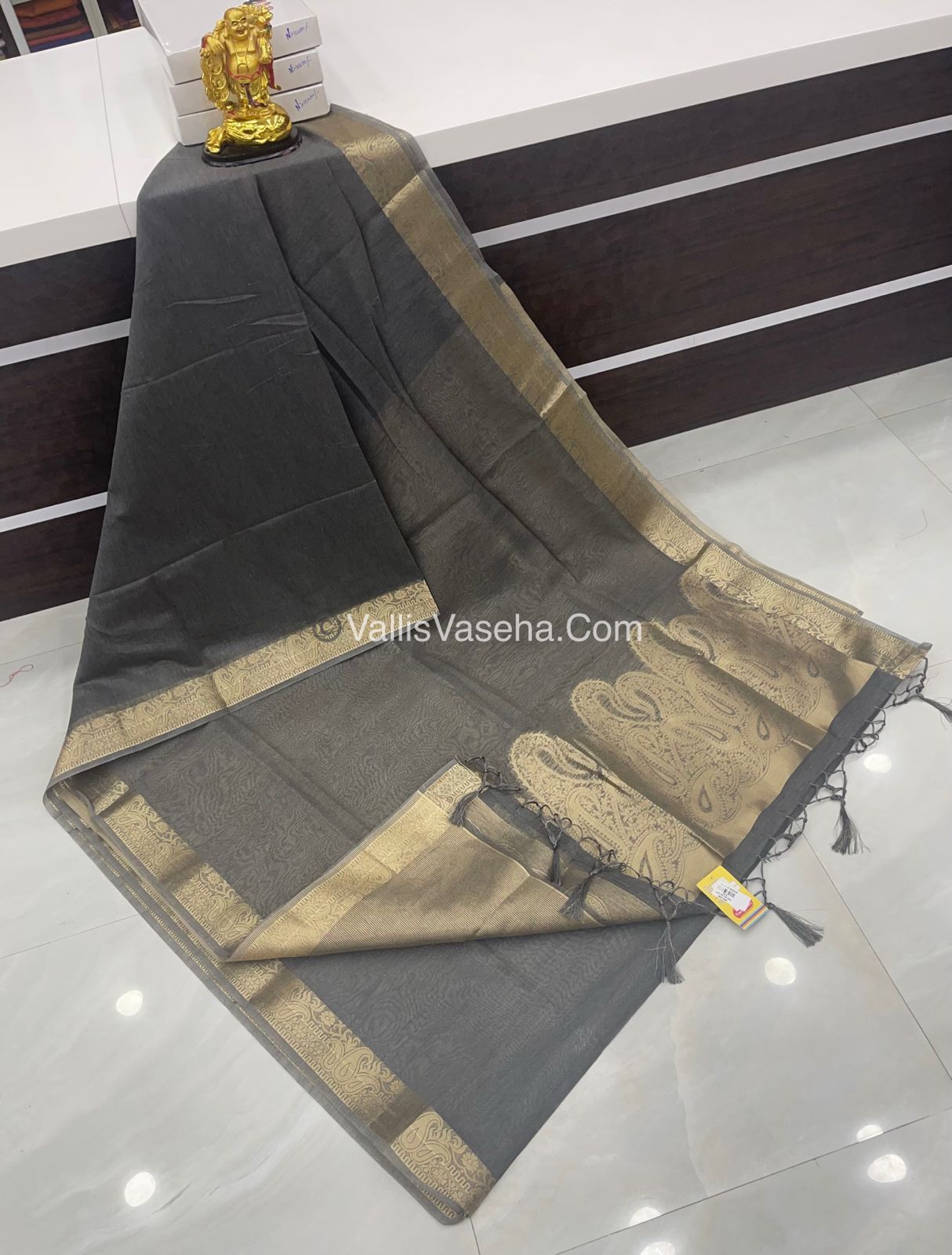 Chanderi Mixed Cotton Saree - VVCMC001