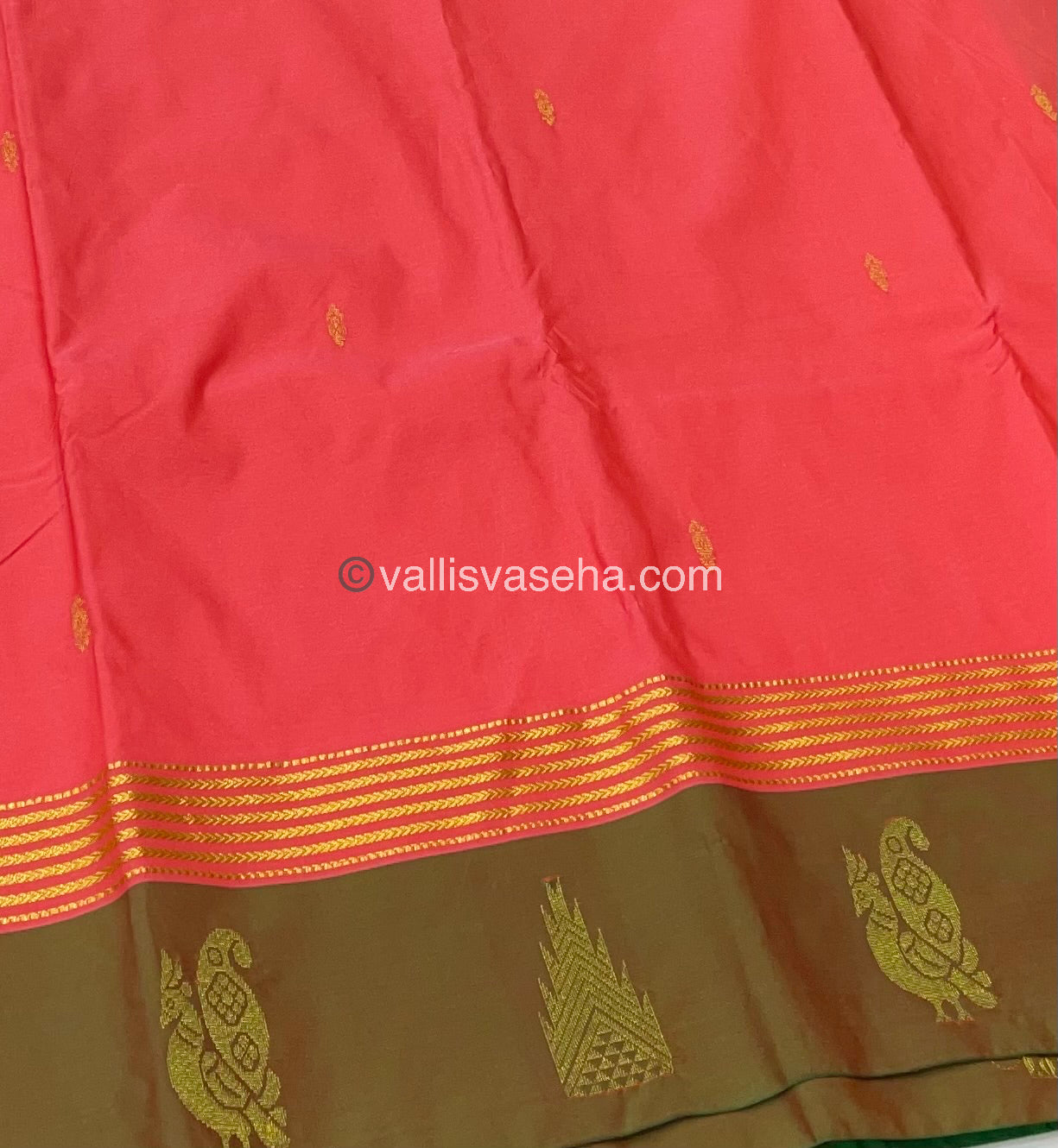 Semi Silk Saree - Kanchi Pattu Style - VVSSS004
