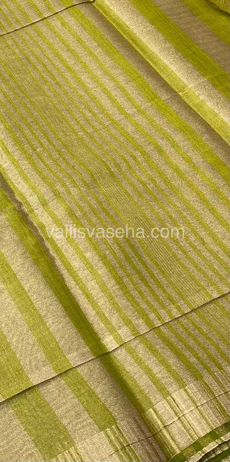 Semi Tussar Silk - Green Shade - VVSTS004