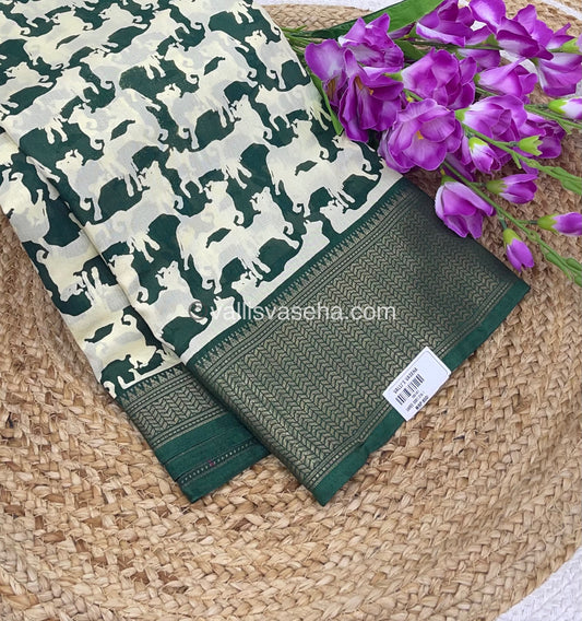 Semi Binny Silk | Pitchwai print | Happy sale | 30% less  - VVHS003