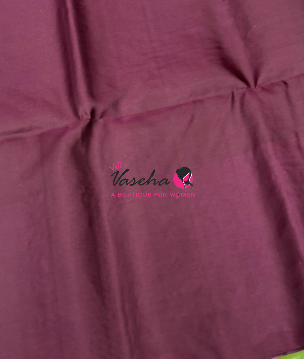 Pure Soft Silk Saree - Pastel Green & Wine Brown - VVPSS124