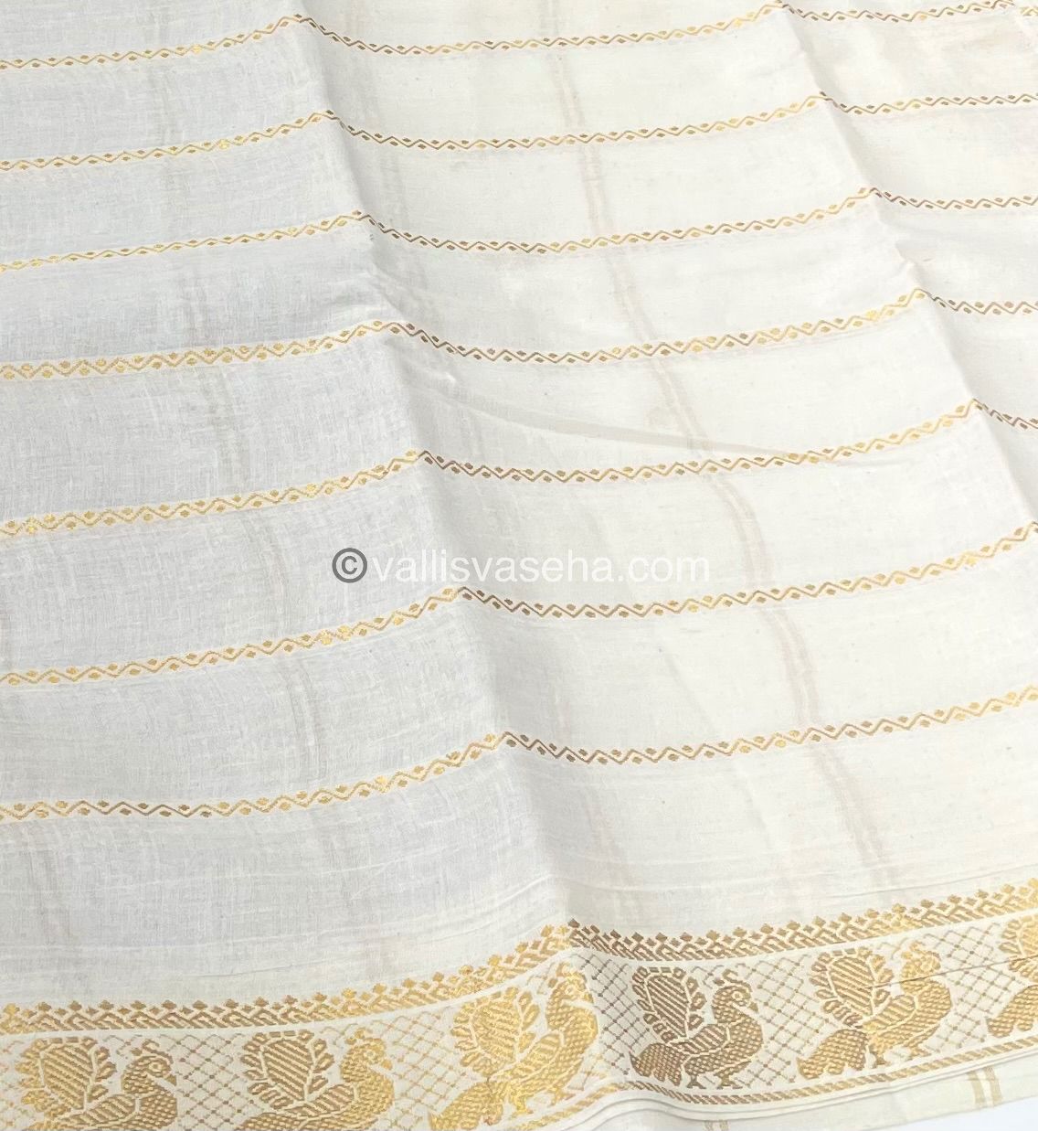 Sungudi Cotton Saree | Velthari Design - Half white with Purple Shade - VVSCV001