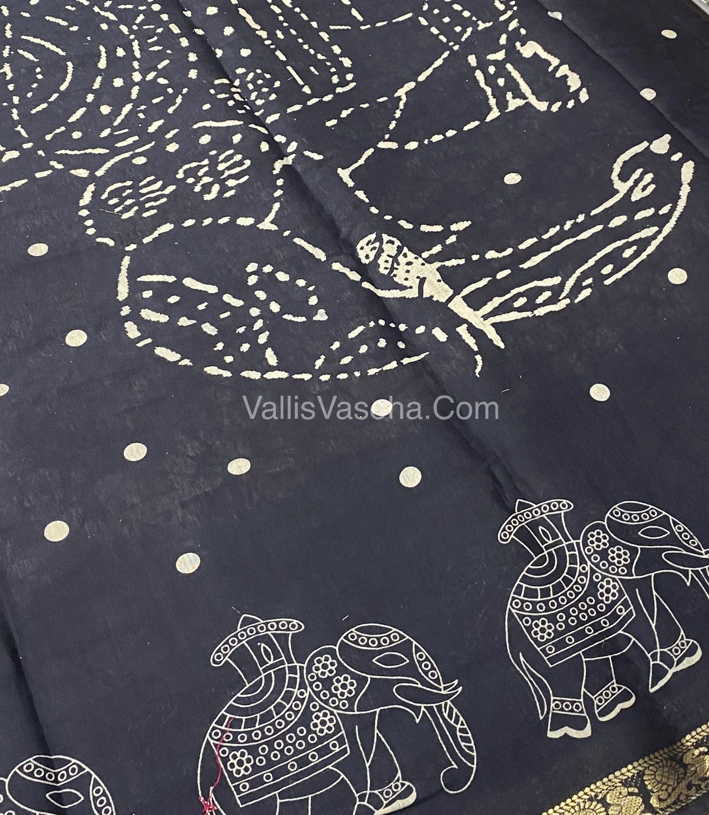 Mangalgiri Silk - Shibori Prints - VVMS002