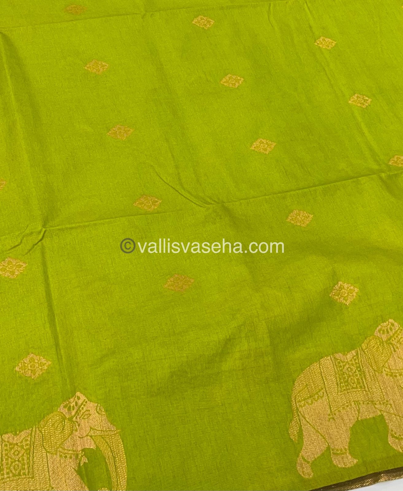 Mulberry Semi Silk - Lemon Green Shade - VVMS001