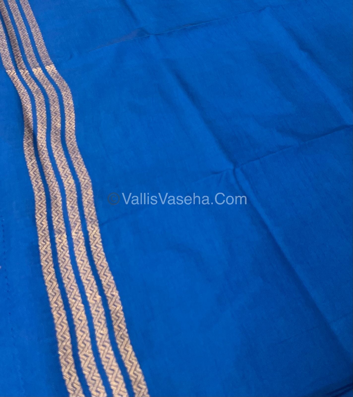 Mulberry Semi Silk - Peacock Blue Shade - VVMSS003