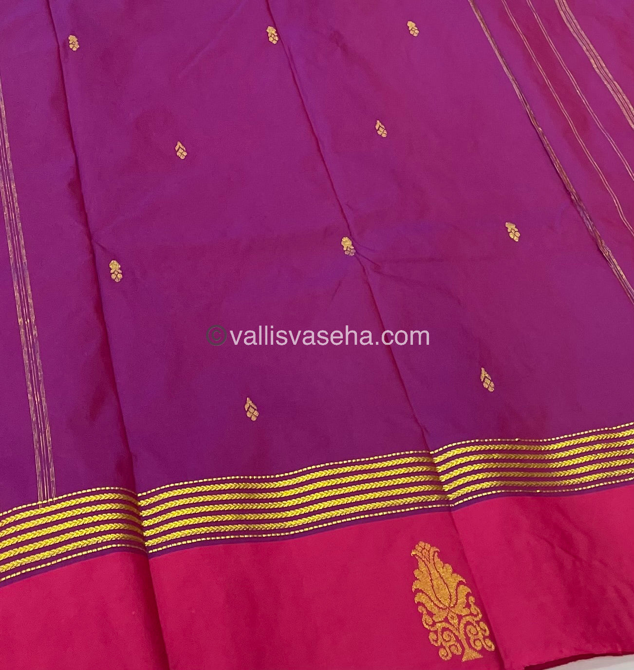 Semi Silk Saree - Kanchi Pattu Style - VVSSS004