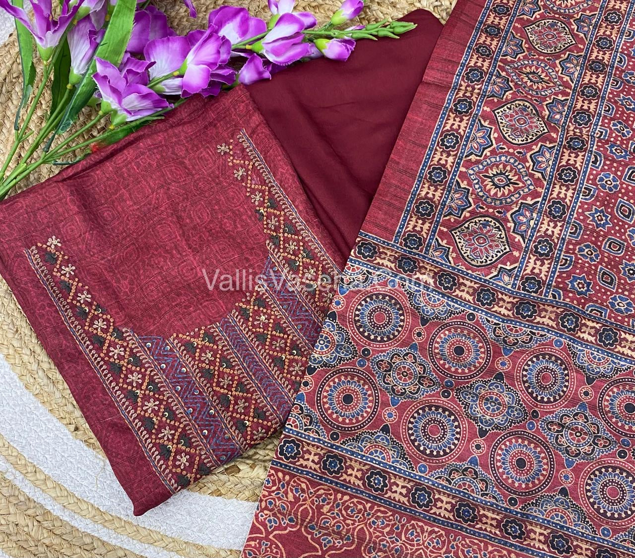 Tussar Silk Salwar Material | VVUSM009