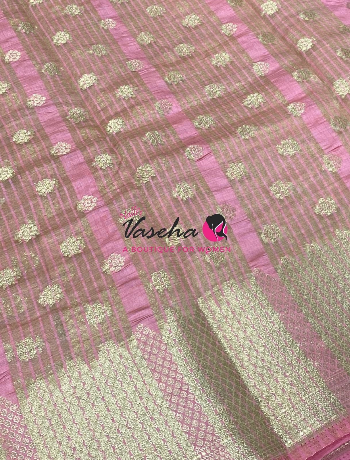 Semi Tussar Silk Saree | Light Peach Shade |VVSTS057