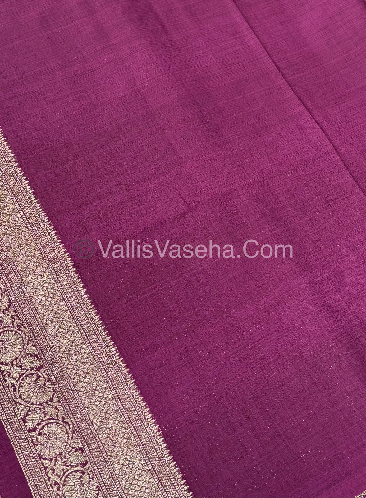 Banarasi - Heritage Silk - Semi Kathan Silk - Wine Shade - VVBHS010