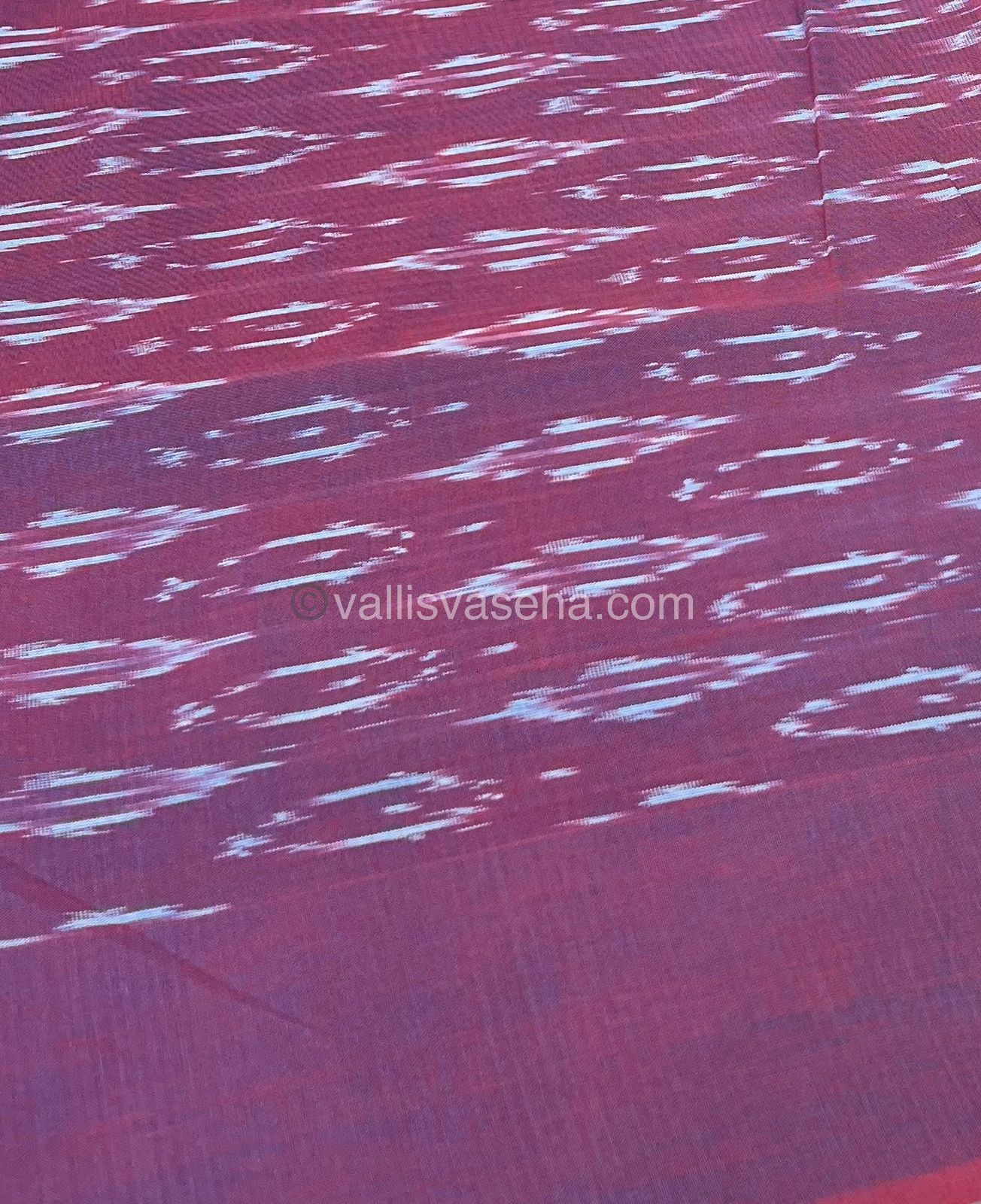 Ikkat Mercerised Cotton Saree - VVIKS001